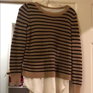 Loft back slit sweater